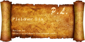 Pieldner Lia névjegykártya